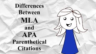 Comparison of MLA and APA Documentation of Sources [upl. by Wilt759]