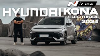 Nouveau Hyundai Kona Electric 2024  N Line Exclusive 217  Un sans faute   Essai à la Réunion [upl. by Gnel]