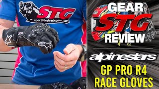 Alpinestars GP Pro R4 Motorcycle Gloves Review from SportbikeTrackGearcom [upl. by Bokaj798]