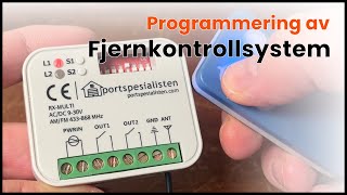 Enkel programmering av Fjernkontrollsystem [upl. by Amairam]