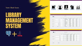 Library Management System Project  Java Swing  PG Admin [upl. by Wun685]