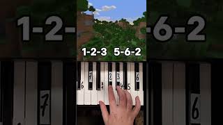 Minecraft Wet Hands Piano Tutorial shorts [upl. by Litsyrk393]