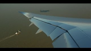 Jetairfly Boeing 787 Dreamliner landing in OstendBruges Airport [upl. by Yzus]