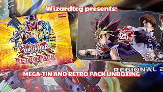 MegaTin and Retro Pack Unboxing megatin yugioh yugiohtcg [upl. by Niarda227]