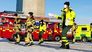 Jerusalema Challenge  Ambulance and Rescue services of Örnsköldsvik Sweden Feb 2021 [upl. by Peggi]