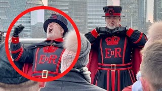 The funniest BEEFEATER in London [upl. by Olgnaed]