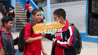 BUEN AÑO ESCOLAR 2018 EN IE JAVIER HERAUD DE SJM [upl. by Holub295]