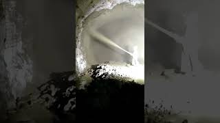 Workers using mortar spray in a tunnel [upl. by Accisej592]