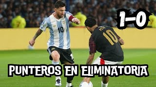 ARGENTINA 1 – 0 PERÚ ARGENTINA LE GANA CAMINANDO A LA PEOR SELECCIÓN DE SUDAMÉRICA [upl. by Nauqad]