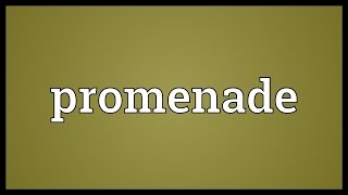 Promenade Meaning [upl. by Nydia]