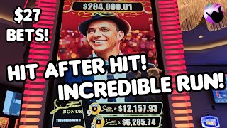 HIT After HIT on 27 Bets Incredible Run on High Limit Sinatra Slot [upl. by Kenzi]