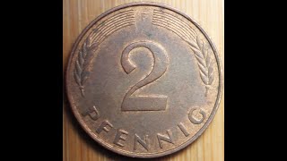 2 Pfennig 1991 F Bundesrefublik Deutschland 1307 [upl. by Gib]