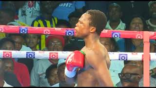 Isaac Dogboe knocks out Cesar Juarez in round five  Full fight [upl. by Ahsocin]