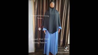 Khimar Hijab Sewing Pattern [upl. by Higgins]