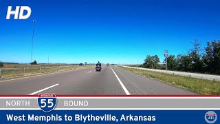 Interstate 55 West Memphis to Blytheville  Arkansas  Drive Americas Highways 🚙 [upl. by Mendez255]