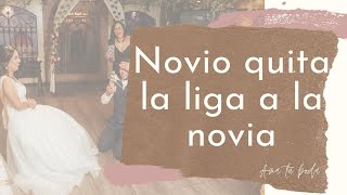 Novio quita la liga de la novia  Divertido Juego de Bodas  Liguero [upl. by Sirmons]