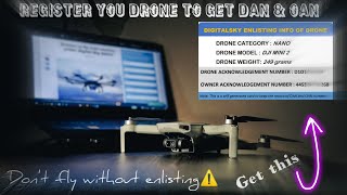 How to register DJI MAVIC MINI amp MINI 2 on DIGITALSKY with 2021 new drone rules INDIA  dh 15m [upl. by Alah548]