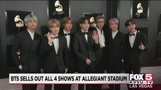 BTS sells out all 4 shows at Allegiant Stadium in Las Vegas [upl. by Edris133]