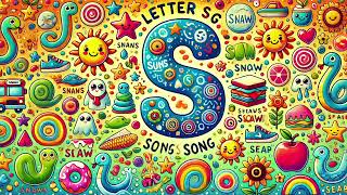 Letter S Song for Kids Learn Alphabet [upl. by Ynafets682]