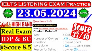 IELTS LISTENING PRACTICE TEST 2024 WITH ANSWERS  23052024 [upl. by Sherlock968]