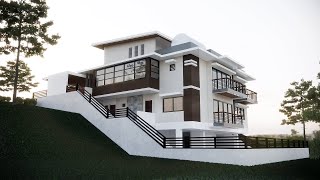 House Design  Elegant Slope House [upl. by Little]