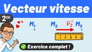 Le vecteur vitesse ✅ Exercice pour réviser  💪 Seconde  PhysiqueChimie [upl. by Reitman]