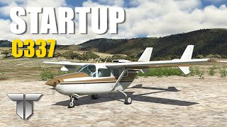 Tutorial de STARTUP do Carenado C337 Skymaster MSFS [upl. by Reynolds]