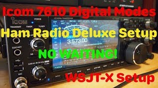 Icom 7610 HRD DM780 WSJT X Basic Setup [upl. by Dotti]