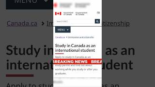 Canada Study Visa Latest Update  Study Visa Latest News canada [upl. by Ayocat]