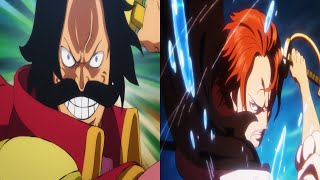 One Piece  Divine Departure Roger vs Shanks Comparison [upl. by Bashemath11]