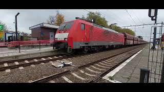 omgeleide goederen trein komt door deurne train railway nederlandsespoorwegen [upl. by Aiekahs397]