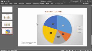 Cómo hacer gráficos estadísticos en Powerpoint [upl. by Farrow]