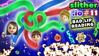 FGTEEV Kids play SLITHERIO 11 High Score Siblings Battle w CHASES BAD LIP READING Fixed Glitch [upl. by Ailak]