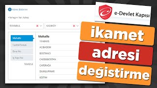 EDevlet Adres İkamet Değiştirme  İkametgah Nasıl Değiştirilir [upl. by Amilah]