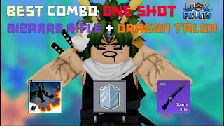 『Bizarre Rifle  Dragon Talon』 Combo Bizarre Rifle One Shot  Blox Fruits  Roblox  AdminGVNPower [upl. by Yorle356]