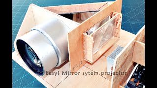 How To Make a mirror system projector Simple technique easy to understand [upl. by Ettenirt]