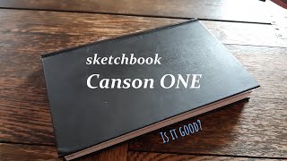 Sketchbook review Canson ONE [upl. by Lawlor]