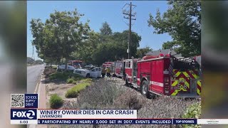 Winery owner killed in Livermore crash [upl. by Omsare]