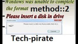 how to fixquotplease insert a disk into removable diskquot method 2  TechPirate [upl. by Aliuqa]