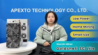 Siacoin Miner Goldshell SC Lite Low Power Ideal For Home Mining [upl. by Aronek]