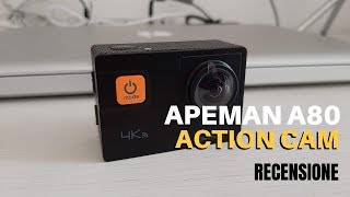 Apeman A80 4K la Action Cam ammazza giganti [upl. by Dulcy]