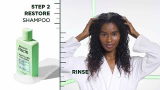 How to Use Garnier Fructis Hair Filler Moisture Repair System for Curly and Wavy Hair [upl. by Siesser]