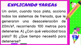 Explicando tareas  Un avión cuando toca pista acciona todos los sistemas de frenado [upl. by Haye]