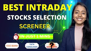 How to select Stocks for Trading  Best Intraday Trading Screener  ScanX for All The Traders [upl. by Ruomyes]