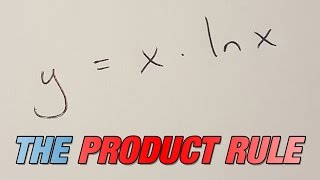 How to differentiate x  lnx using the product rule [upl. by Ecyaj]