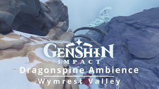 Genshin Impact Dragonspine Wyrmest Valley  Ambient OST Music for Relaxing or Studying [upl. by Xyla]