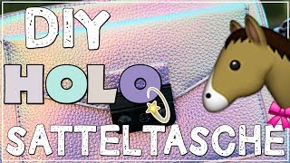 DIY Holo Satteltaschen ✮ ohne Vorkenntnisse selbst gemacht [upl. by Troyes]