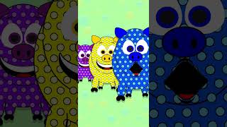 Pig Pigger Piggest OINK Song shorts BabyBigMouth  funny kidssong colors pig cartoonforkids [upl. by Aynot671]