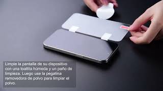 Tutorial de instalación de protector de pantalla de vidrio templado para teléfonos móviles [upl. by Ylrehc]