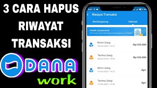 3 Cara Menghapus Riwayat Transaksi Dana [upl. by Prissie]